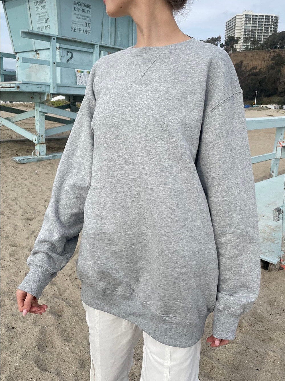 Brandy Melville Heather Grey Crewneck Sweatshirt (SOLD OUT ONLINE)
